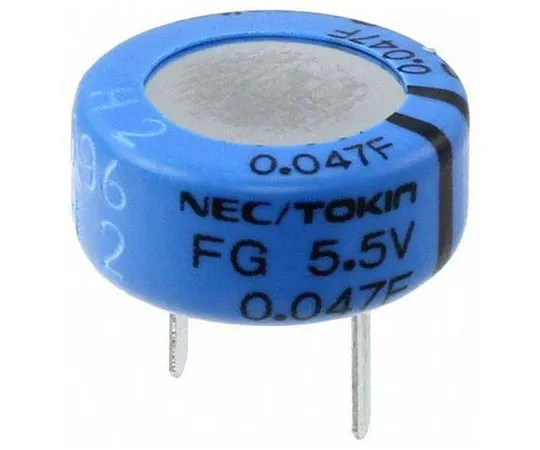 63-8438-09　KEMET 47000μF Supercapacitor -20 → +80% Tolerance Supercap FG Series 5.5V dc Through Hole　FG0H473ZF