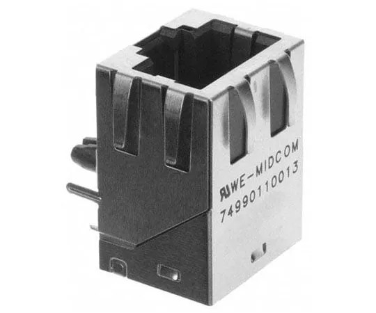 63-8413-37　PCB Lan Ethernet Transformer, -40 → +85 °C　74990111211