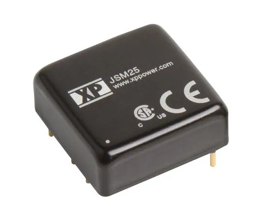 63-8374-33　XP Power JSM25 25W Isolated DC-DC Converter Through Hole, Voltage in 18 → 36 V dc, Voltage out 5V dc　JSM2524S05