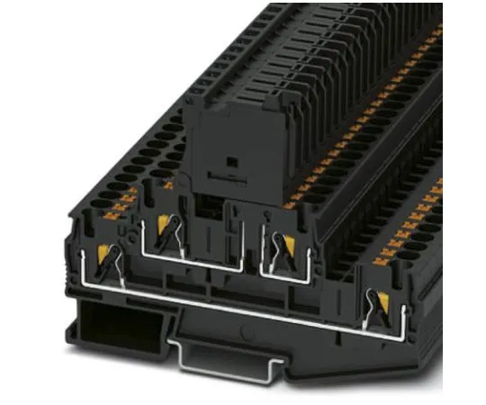 63-9681-21　Phoenix Contact PTTB 4-HESI (5X20) Non-F***d Terminal Block, 4 Way/Pole, Push In Terminals, 24 → 10 AWG DIN　3211886