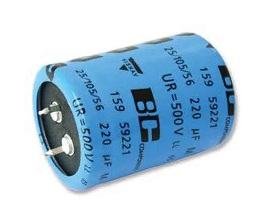 63-9679-41　Vishay 470μF 500V dc Aluminium Capacitor 35 (Dia.) x 60mm +105°C 35mm 10mm 60mm　MAL215919471E3