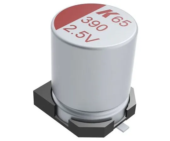 63-8390-56　KEMET 220μF 16V dc Aluminium Polymer Capacitor, Surface Mount 8.3 x 8.3 x 9.7mm +105°C 3.2mm 8.3mm　A765KN227M1CLAE016