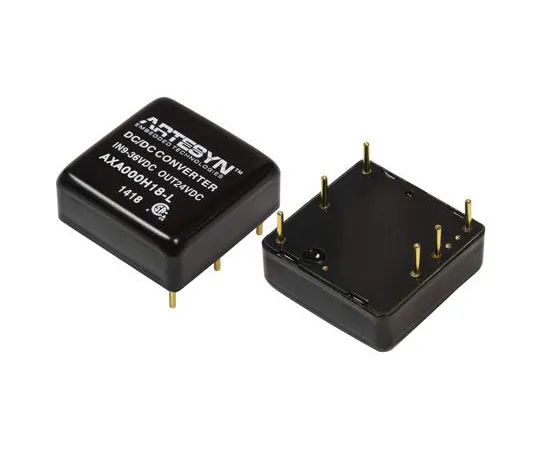 63-8351-19　Artesyn Embedded Technologies AXA 10W Isolated DC-DC Converter Through Hole, Voltage in 9 → 36 V dc, Voltage out　AXA000CC18-L