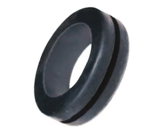 63-9689-85　SES Black Polychloroprene 7mm Round Cable Grommet for Maximum of 5 mm Cable Dia.　02520132010