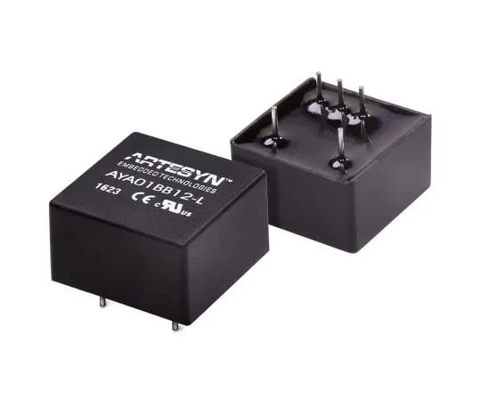 63-8396-41　Artesyn Embedded Technologies AYA 3W Isolated DC-DC Converter Through Hole, Voltage in 4.5 → 10 V dc, Voltage　AYA01AA05-L