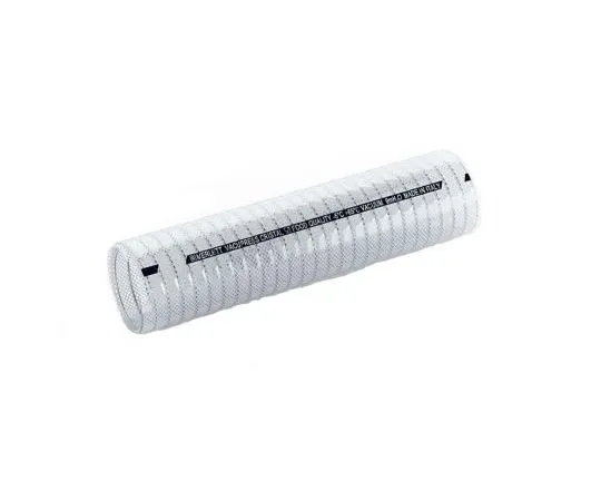 63-8443-41　Merlett Plastics PVC Flexible Tube, Clear, 51mm External Diameter, 10m Long, Reinforced, 135mm B*** Radius, Liquid Food　260038RS10