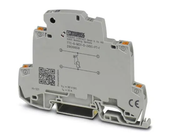 63-8442-07　Phoenix Contact TTC-6-MOV-D-24DC-PT-I Series 30 V dc Maximum Voltage Rating 2 (Nominal Discharge)kA Maximum Surge　2906859