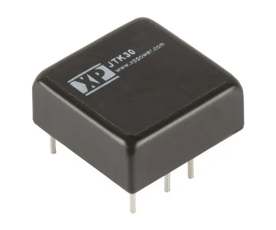 63-8374-52　XP Power JTK30 30W Isolated DC-DC Converter Through Hole, Voltage in 18 → 75 V dc, Voltage out 12V dc　JTK3048S12