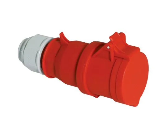 63-9689-37　Bals IP44 Red Cable Mount 3P+N Industrial Power Socket, Rated At 16A, 415 V　3130