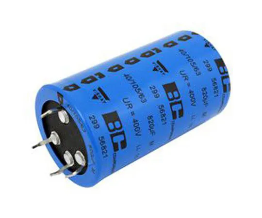 63-9679-34　Vishay 2200μF 400V dc Aluminium Capacitor 45 (Dia.) x 100mm +105°C 45mm 22.5mm 100mm　MAL229956222E3