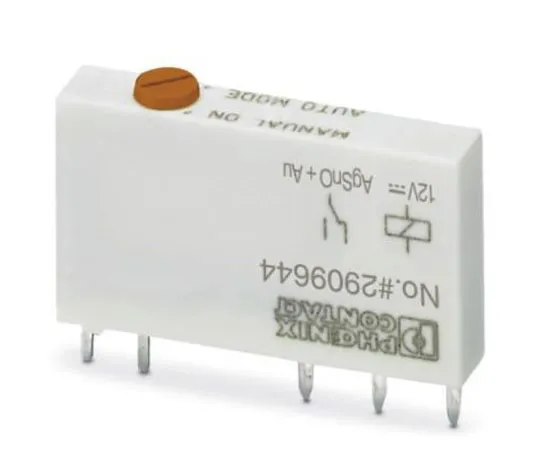 63-8411-79　Phoenix ContactREL-MR- 12DC/21AU/MS SPDT DIN Rail Terminal block PCB Mount, 12V dc Coil　2909644