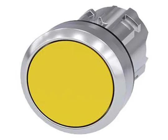 63-8436-87　Siemens SIRIUS ACT Series, Yellow Push Button, Momentary, 22.3mm Cutout　3SU1050-0AB30-0AA0