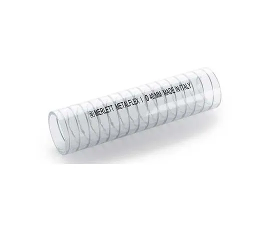 63-8443-59　Merlett Plastics PVC Flexible Tube, Clear, 26.5mm External Diameter, 10m Long, 55mm B*** Radius, Industrial Liquids　251020RS10