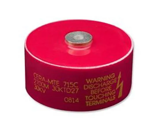 63-8400-60　Vishay Single Layer Ceramic Capacitor (SLCC) 500pF 30kV dc -20 → +80% Y5U Dielectric 715C Series　715C30DKT50
