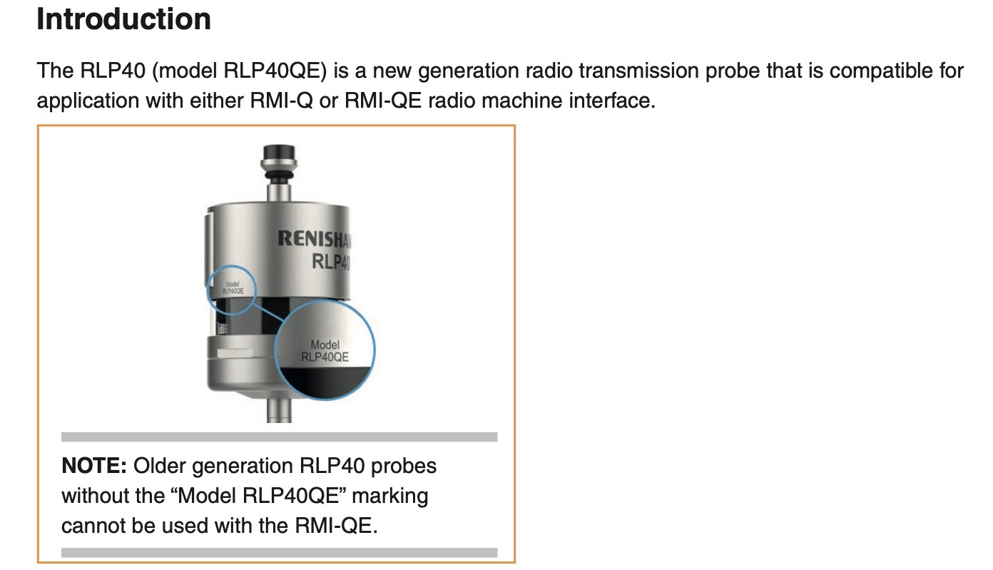 Renishaw RLP40 (QE) Machine Tool Turning Center Probe New A-6717-0001